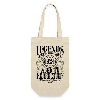 Vintage Born One Month 1924 Birthday - Gift Bag for Bottles - nature - Front