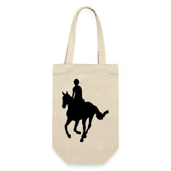 Cavalier à cheval - Sac à bouteille - nature - Devant