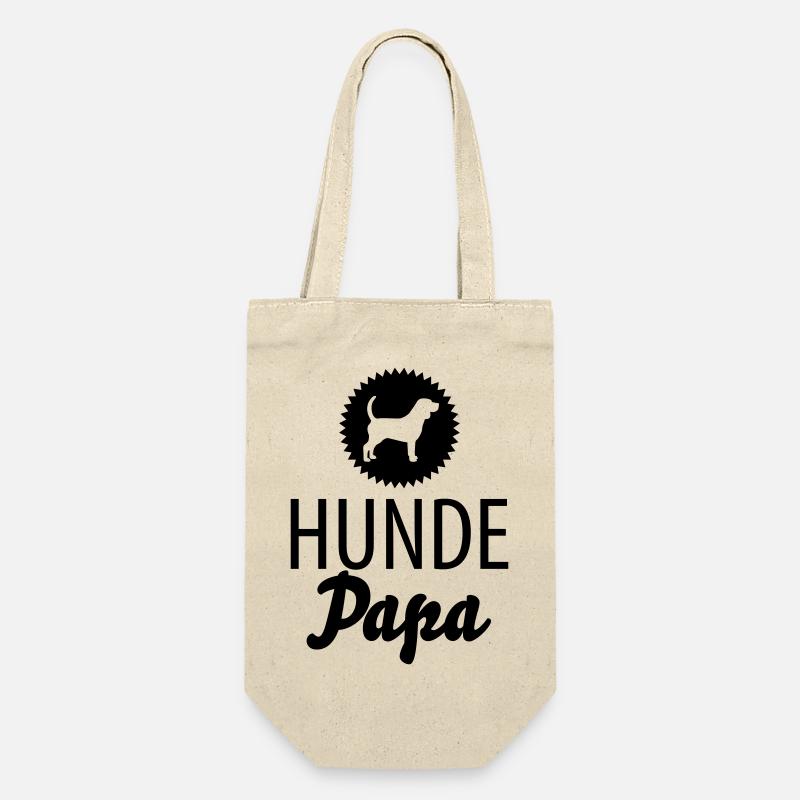 Papa chien - Sac à bouteille - nature