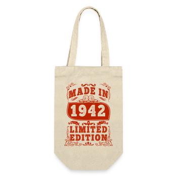 1942 Geburtstag 1942 Jahrgang 1942 Geburtstag - Geschenkbeutel für Flaschen - Natur - Vorne