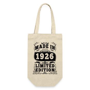 1926 Original 1926 Vintage Vintage Retro anniversa - Gift Bag for Bottles - nature - Front