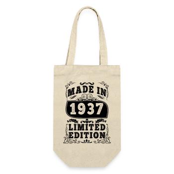 1937 Original 1937 Vintage Vintage Retro anniversa - Gift Bag for Bottles - nature - Front