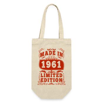 19664 ansniversaire 1961 né en 19664 ansniversaire - Sac à bouteille - nature - Devant