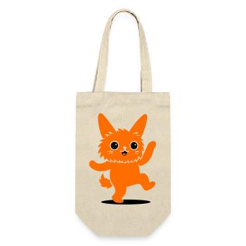 Funny animal character with big eyes - Gift Bag for Bottles - nature - Front