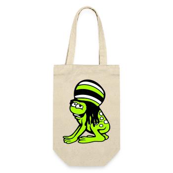 Frog Reggae Music Rasta Hair Hat Jamaica Fun - Gift Bag for Bottles - nature - Front