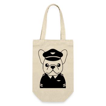 Uniforme de pilote français noir - Sac à bouteille - nature - Devant