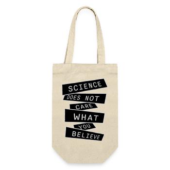 Science Does Not Care What You Believe Fakten Logo - Geschenkbeutel für Flaschen - Natur - Vorne