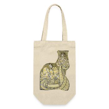 Delftsche_Slaolie-_Jan_Toorop - Geschenkbeutel für Flaschen - Natur - Vorne