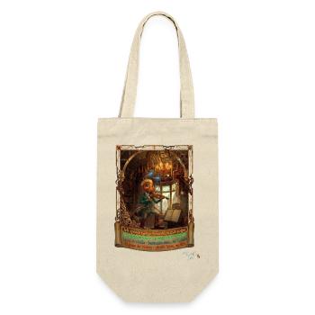 Ameise MALÚ Geige Violine Orchester Kinder Pop Art - Geschenkbeutel für Flaschen - Natur - Vorne