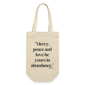 Mercy, peace and love be yours in abundance - Bibl - Gift Bag for Bottles - nature - Front