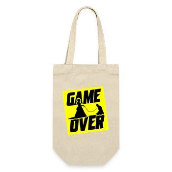 Hochzeit Game Over Junggesellenabschied - Geschenkbeutel für Flaschen - Natur - Vorne