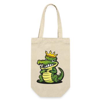 Alligator Cartoon Couronne - Sac à bouteille - nature - Devant