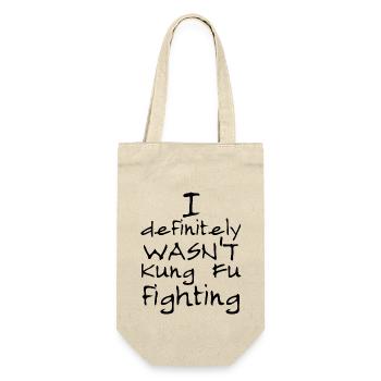 I definitely WASN'T Kung Fu Fighting - Gift Bag for Bottles - nature - Front