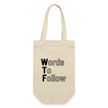 WTF - Words To Follow - Gift Bag for Bottles - nature - Front