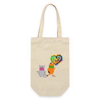 Graffiti Guerrilla Spreads Love - Gift Bag for Bottles - nature - Front