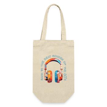 Ressentez les sons des années 80, des écouteurs supra-auriculaires rétro - Sac à bouteille - nature - Devant