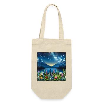 Nuit Étoilée sur Jardin Alpin - Sac à bouteille - nature - Devant
