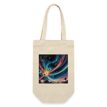 a little bit in space - Geschenkbeutel für Flaschen - Natur - Vorne