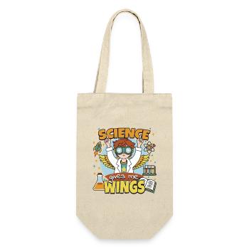 Die Wissenschaft verleiht mir Flügel - Geschenkbeutel für Flaschen - Natur - Vorne