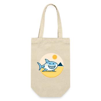 Shark in the sun is in a good mood - Gift Bag for Bottles - nature - Front
