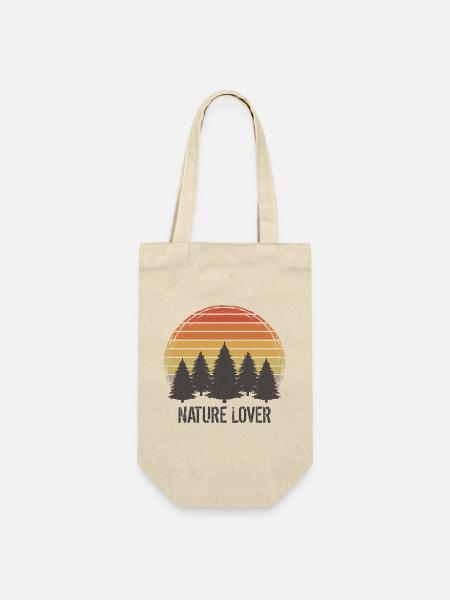 Nature Lover Naturliebhaber Natur naturverbunden - Geschenkbeutel für Flaschen - Natur