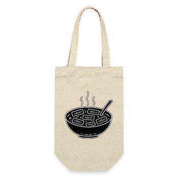 <div> Soup — Semantic HTML - Geschenkbeutel für Flaschen - Natur - Vorne