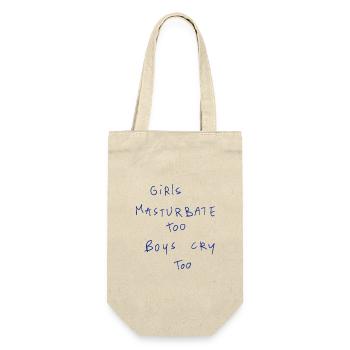 Girls Masturbate Too Boys Cry Too - Gift Bag for Bottles - nature - Front
