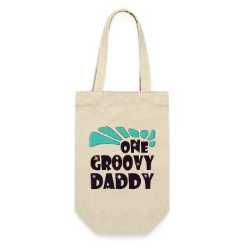 One Groovy Daddy - Gift Bag for Bottles - nature - Front