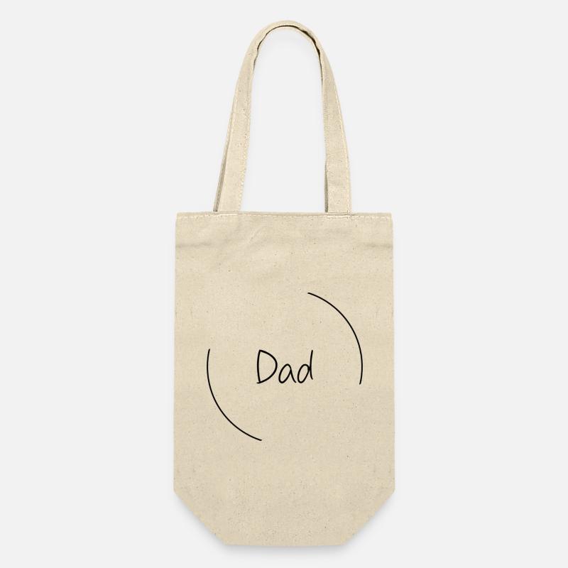 Dad - Geschenkbeutel für Flaschen - Natur