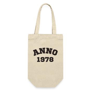 Anno 1978 Geburtstag Geburtsjahr - Geschenkbeutel für Flaschen - Natur - Vorne