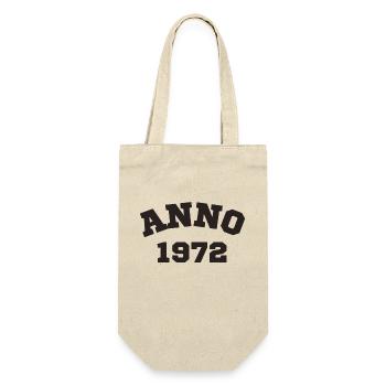 Anno 1972 Geburtstag Geburtsjahr - Geschenkbeutel für Flaschen - Natur - Vorne
