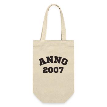Anno 2007 Birthday Year of birth - Gift Bag for Bottles - nature - Front