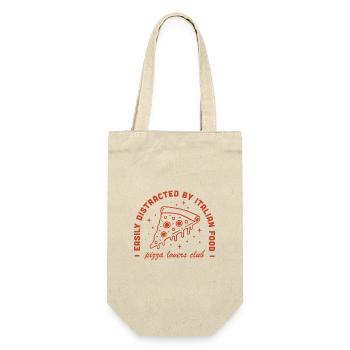Pizza spécialités italiennes vintage 80s aesthetic - Sac à bouteille - nature - Devant