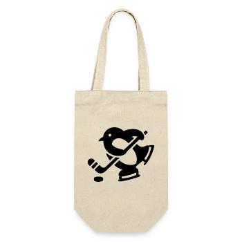 Penguin Hockey Hockey Silhouette Minimalist - Gift Bag for Bottles - nature - Front