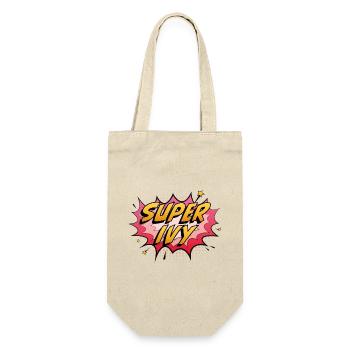 Super Efeu - Geschenkbeutel für Flaschen - Natur - Vorne