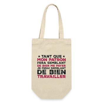Quote Work Colleague Humor - Gift Bag for Bottles - nature - Front