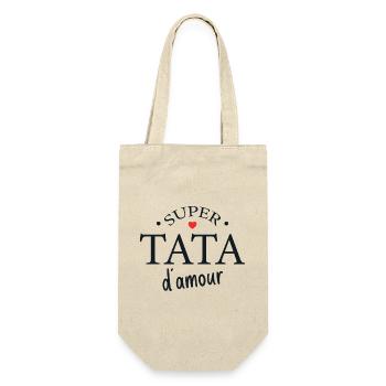 Super Tata D'amour - Sac à bouteille - nature - Devant