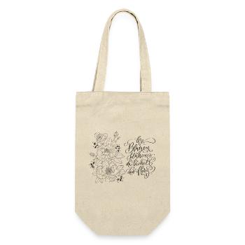 Flowers with a positive motto - Gift Bag for Bottles - nature - Front