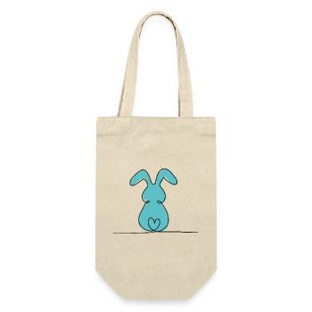 Lapin d’une ligne coloré - Sac à bouteille - nature - Devant