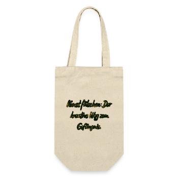 Der kreative Weg... - Geschenkbeutel für Flaschen - Natur - Vorne