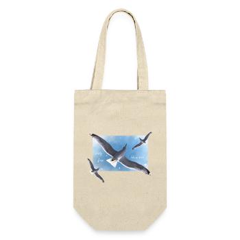 frei sein wie ein Vogel - Geschenkbeutel für Flaschen - Natur - Vorne