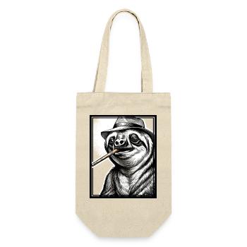 Sloth Noir - Geschenkbeutel für Flaschen - Natur - Vorne