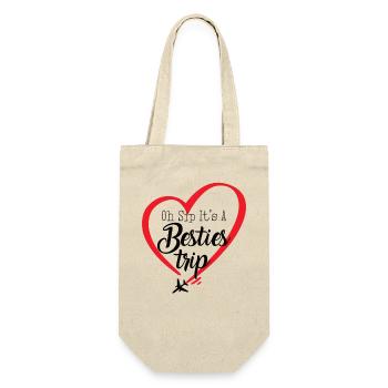 Girls Weekend Oh Sip It's A Besties Trip - Gift Bag for Bottles - nature - Front