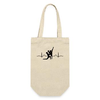 Ballet, Danseur, Battement de cœur, Ecg, Ballerine - Sac à bouteille - nature - Devant