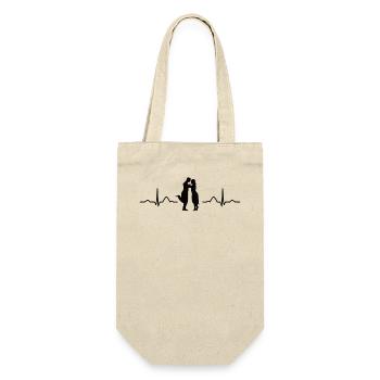 Tango Argentino Heartbeat Tango Vals - Geschenkbeutel für Flaschen - Natur - Vorne