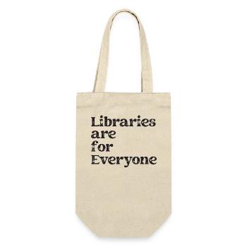 Bibliotheken Sind Für Alle Da Buchliebhaber - Geschenkbeutel für Flaschen - Natur - Vorne
