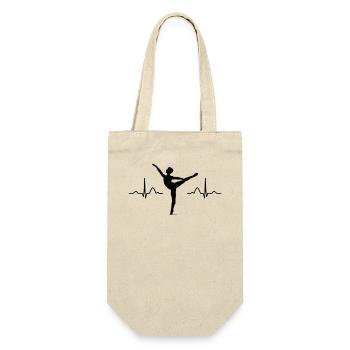 Ballet, Danseur, Battement de cœur, Ecg, Ballerine - Sac à bouteille - nature - Devant