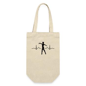 Ballet, Danseur, Battement de cœur, Ecg, Ballerine - Sac à bouteille - nature - Devant