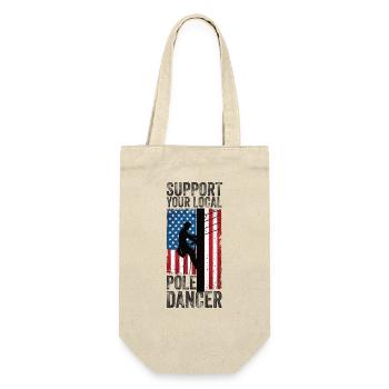 Support Your Local Pole Dancer Lineman - Gift Bag for Bottles - nature - Front