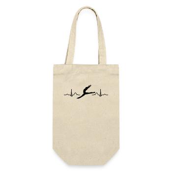 Danseuse de ballet Battement de cœur ECG Ballerine - Sac à bouteille - nature - Devant